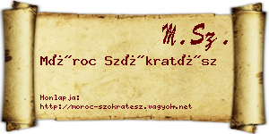 Móroc Szókratész névjegykártya